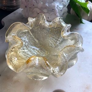 Citrine Depression Glass Dish/Bowl